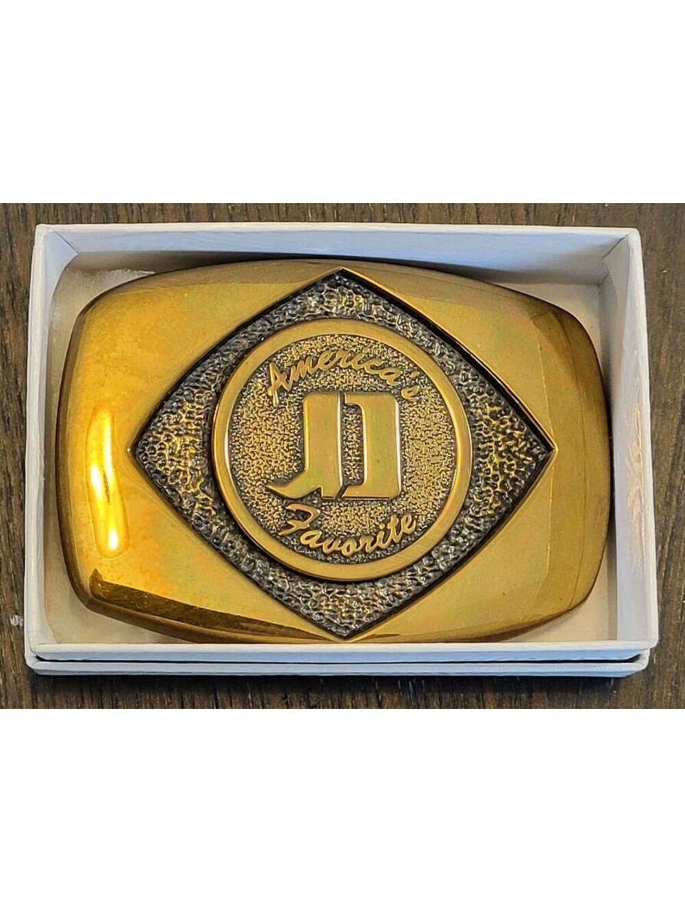 Vintage Jimmy Dean 1981 Solid Brass BTS USA Belt Buckle Heavyweight 3"x2.25"